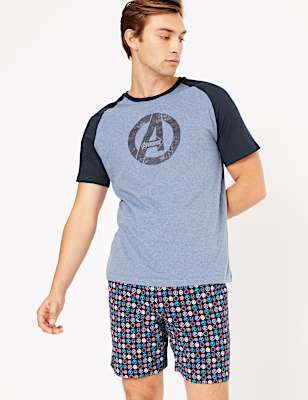 Cotton Marvel Avengers&trade; Logo Pyjama Set