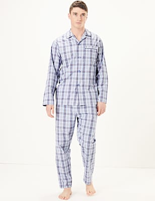 Pure Cotton Checked Pyjama Set