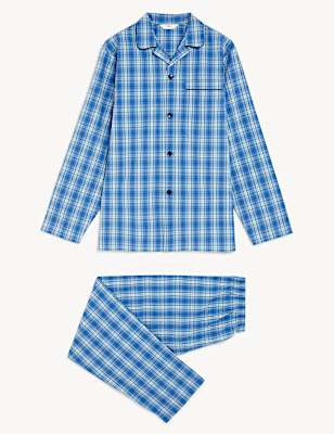 Pure Cotton Checked Pyjama Set