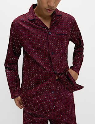 Pure Cotton Foulard Print Pyjama Set