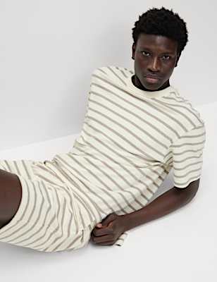 Pure Cotton Striped Shorts