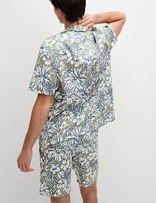 Pure Cotton Tropical Print Pyjama Set