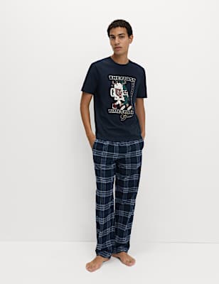 Pure Cotton Christmas Beer Loungewear Top