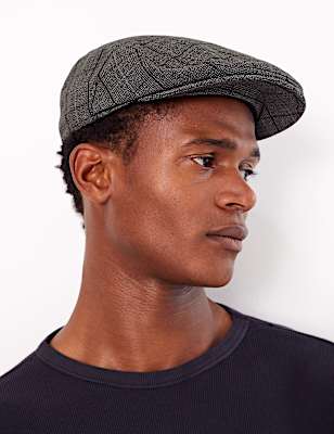 Checked Flat Cap