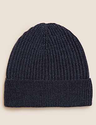 Rib Knit Beanie Hat