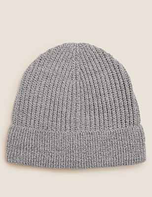 Rib Knit Beanie Hat