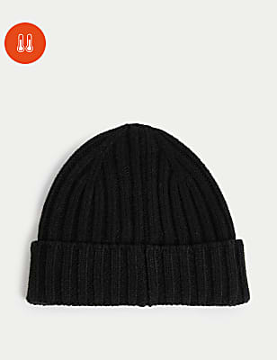Ribbed Knitted Beanie Hat