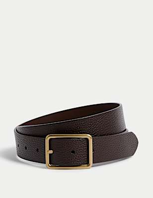 Leather Textured Casual Belt