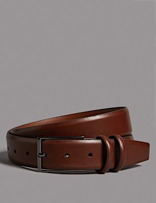 Leather Rectangular Buckle Smart Belt