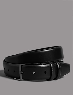 Leather Rectangular Buckle Smart Belt