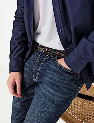 Plaited Leather Belt