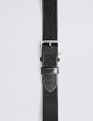 Leather Rectangular Buckle Casual Belt