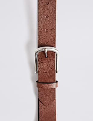 Leather Buckle Casual Belt