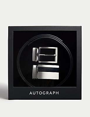 Italian Leather Belt Gift Set