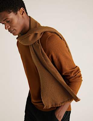 Geometric Textured Scarf