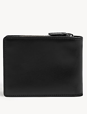 Leather Zip Bi-Fold Cardsafe™ Wallet