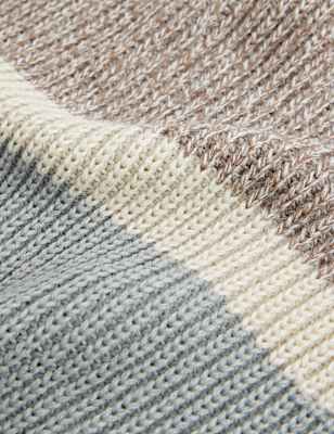 Striped Knitted Scarf