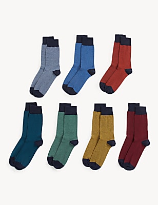 7pk Cool & Fresh&trade; Cotton Rich Socks