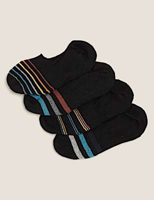 4 Pack Cool & Fresh&trade; Invisible Socks