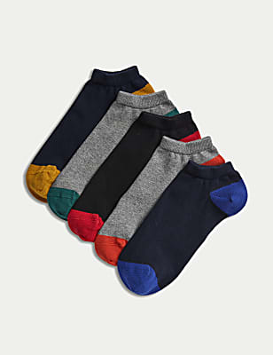 5 Pack Cool & Fresh&trade; Cotton Rich Trainer Socks