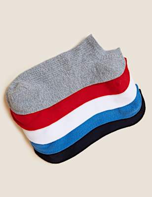 5pk Cool & Fresh&trade; Cotton Rich Trainer Socks