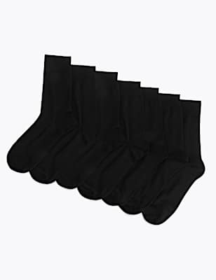 7 Pack Cotton Rich Socks