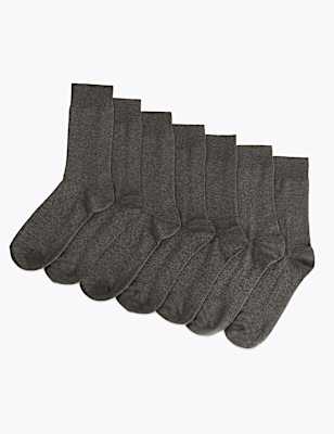 7 Pack Cotton Rich Socks