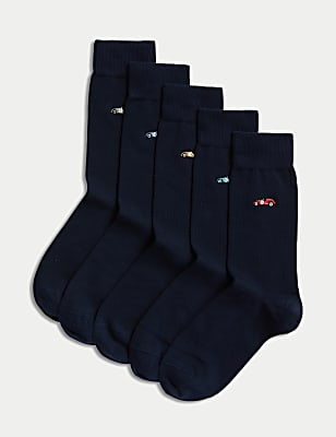 5pk Cool & Fresh&trade; Car Cotton Rich Socks