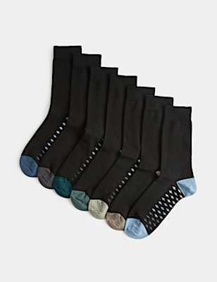 7 Pack Cool & Fresh&trade; Cotton Rich Socks