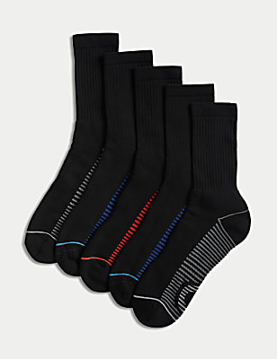 5pk Freshfeet&trade; Cushioned Sports Socks