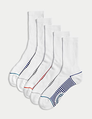 5pk Freshfeet&trade; Cushioned Sports Socks