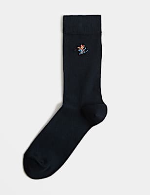 Patterned Cotton Rich Novelty Socks