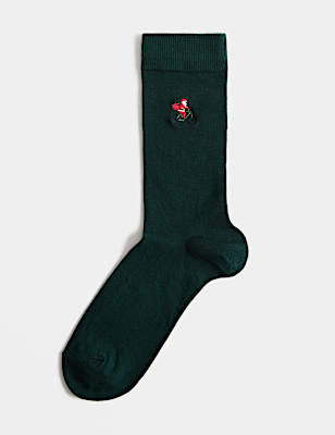 Santa Cotton Rich Socks