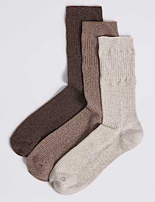 3 Pack Cool & Freshfeet&trade; Gentle Grip Socks