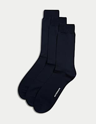 3pk Egyptian Cotton Rich Socks