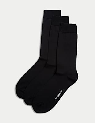 3pk Egyptian Cotton Rich Socks
