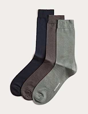 3 Pack Egyptian Cotton Rich Socks