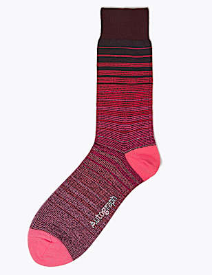 Striped Modal Pima Cotton Socks
