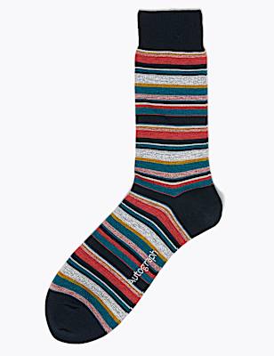 Striped Modal Pima Cotton Socks
