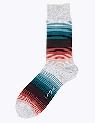 Striped Modal Pima Cotton Socks