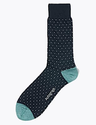Polka Dot Modal Pima Cotton Socks