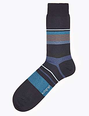 Striped Modal Pima Cotton Socks