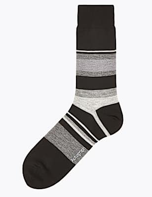 Striped Modal Pima Cotton Socks