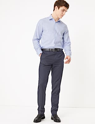 Slim Fit Cotton Textured Shirt