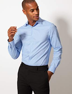 Skinny Fit Shirt with Stretch