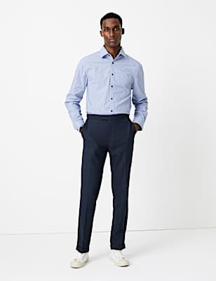 Slim Fit Striped Shirt with Stretch