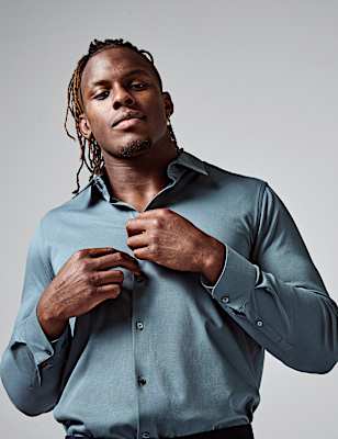 Slim Fit Jersey Cotton Shirt