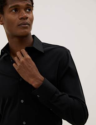 Slim Fit Jersey Cotton Shirt