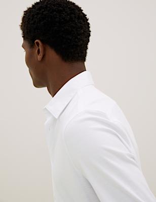 Slim Fit Jersey Cotton Shirt
