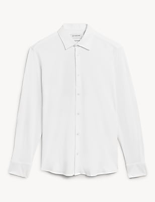 Slim Fit Jersey Cotton Shirt